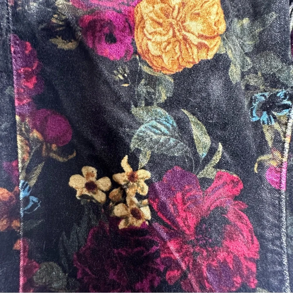 NWT Anthropologie Pilcro Velvet Floral Stretch Jeans 25 - Picture 16 of 16